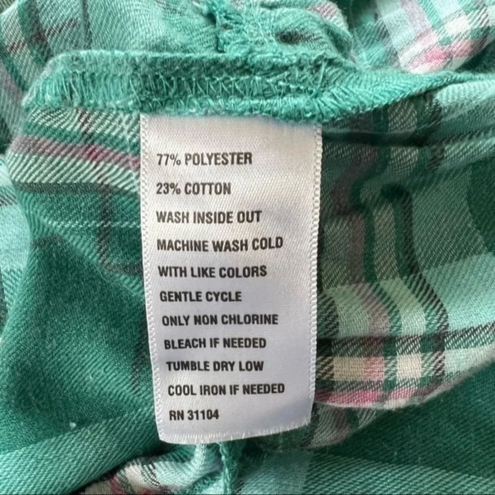 Young Contemporary for Belk Turquoise Plaid Spaghetti Strap Top Girls NWT❤️